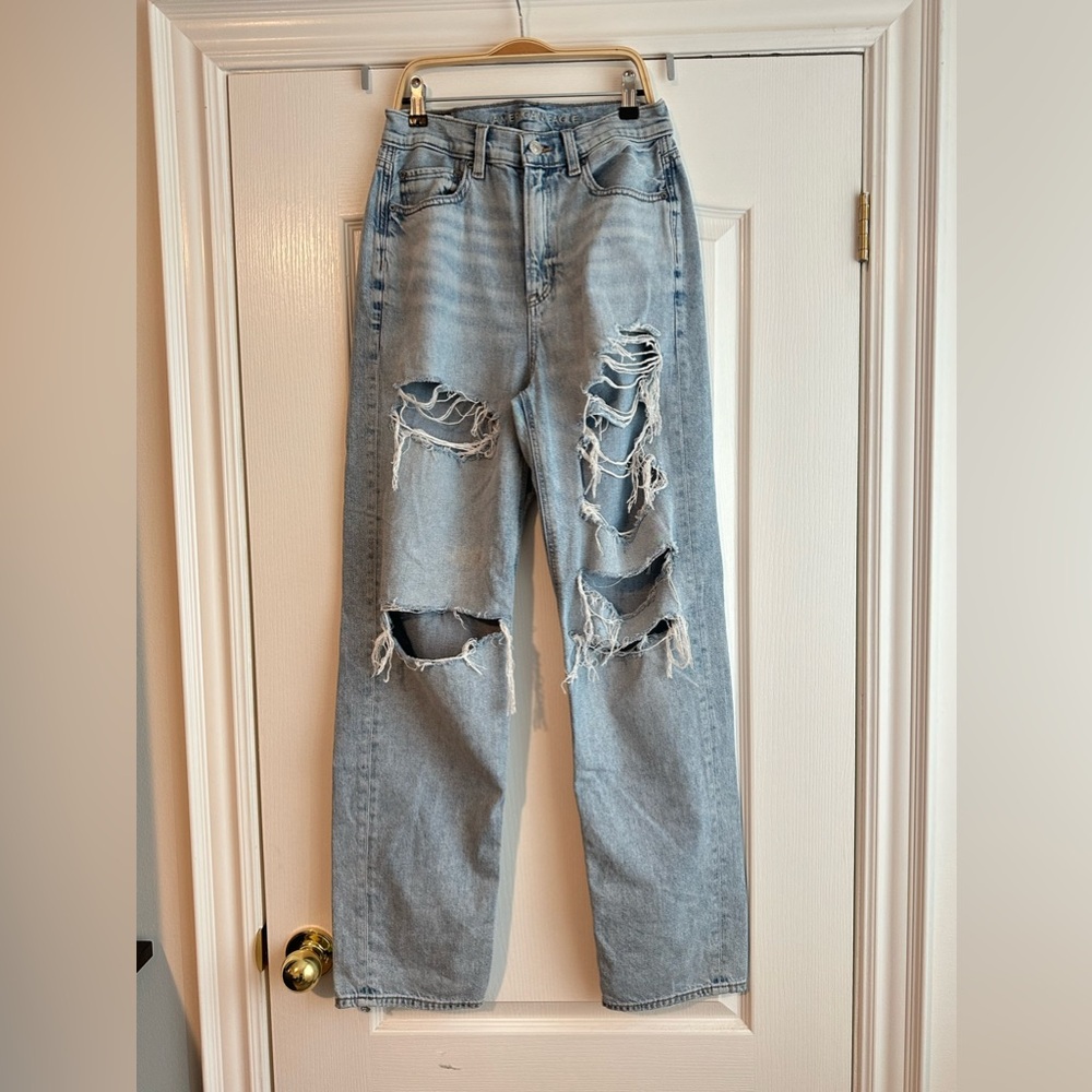 American Eagle super comfy jeans.
